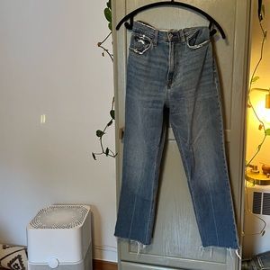 Abercrombie Curve Love Ankle Straight Ultra High Rise sz 28/6